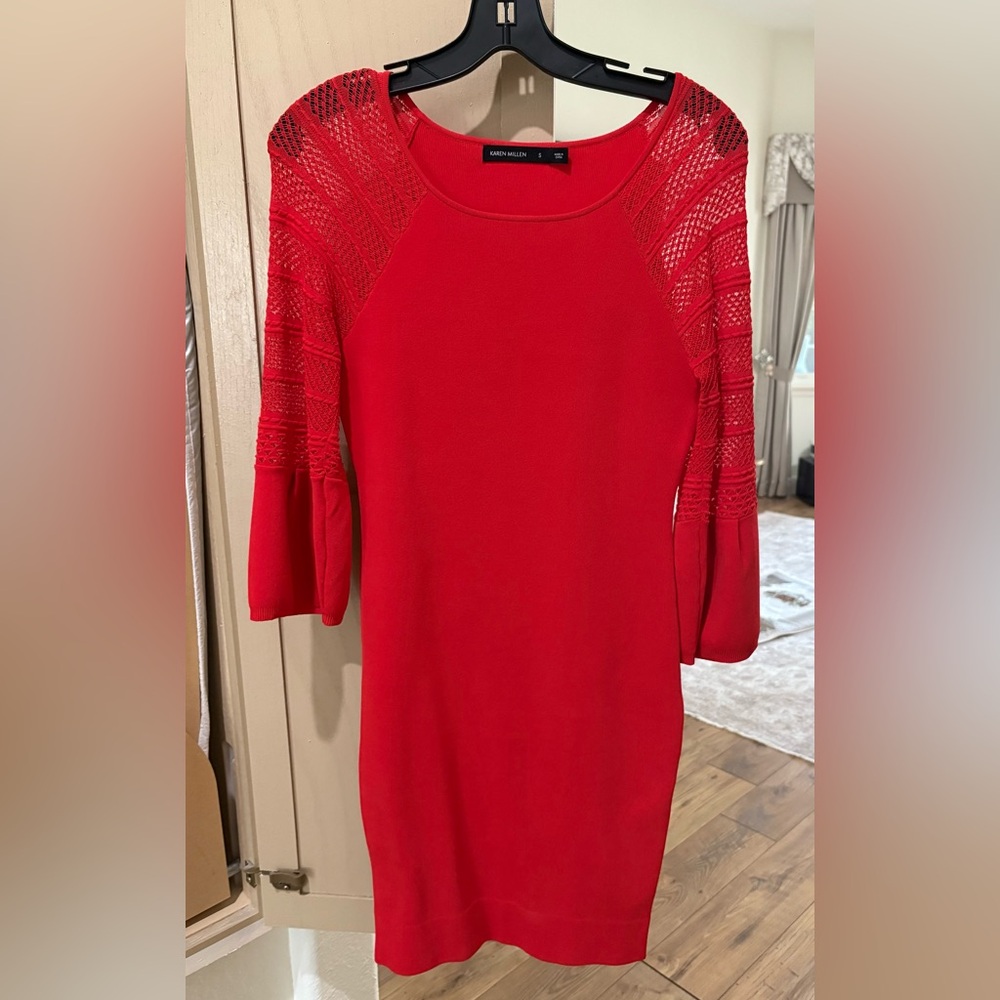 Karen Millen Elegant Red Women's Dress